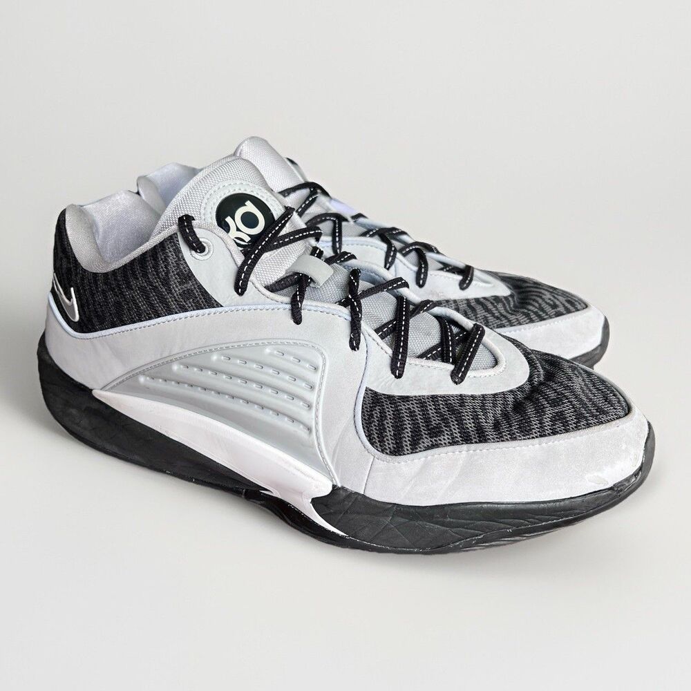 Nike KD 16 TB Promo Basketball Shoes Mens Size 12.5  Wolf Gray Zebra  Fb2390-900
